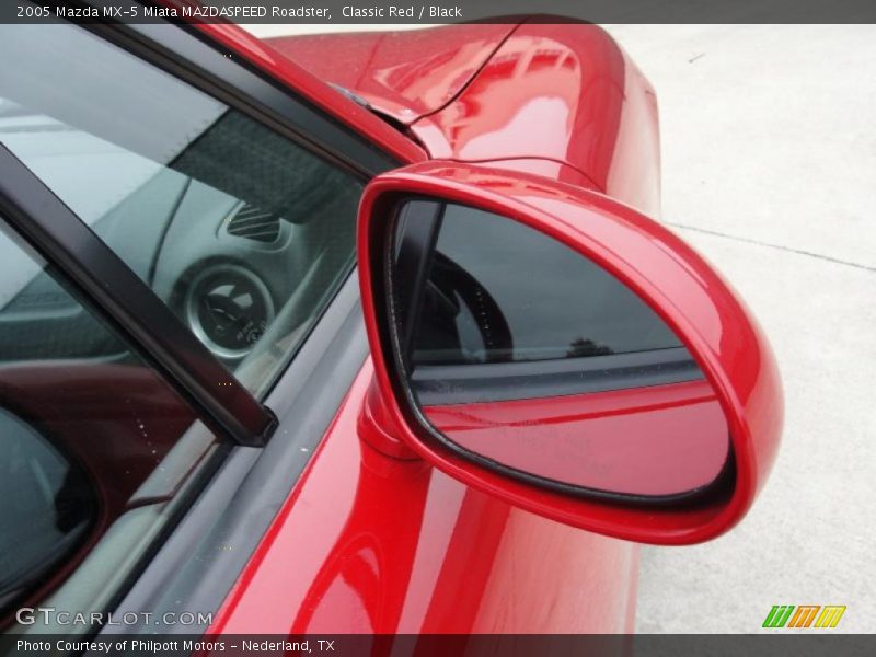 Classic Red / Black 2005 Mazda MX-5 Miata MAZDASPEED Roadster