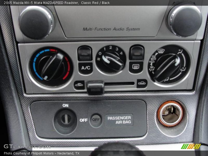 Controls of 2005 MX-5 Miata MAZDASPEED Roadster