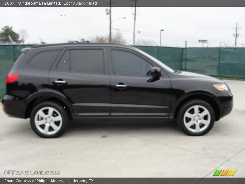Ebony Black / Black 2007 Hyundai Santa Fe Limited