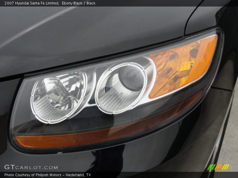 Ebony Black / Black 2007 Hyundai Santa Fe Limited