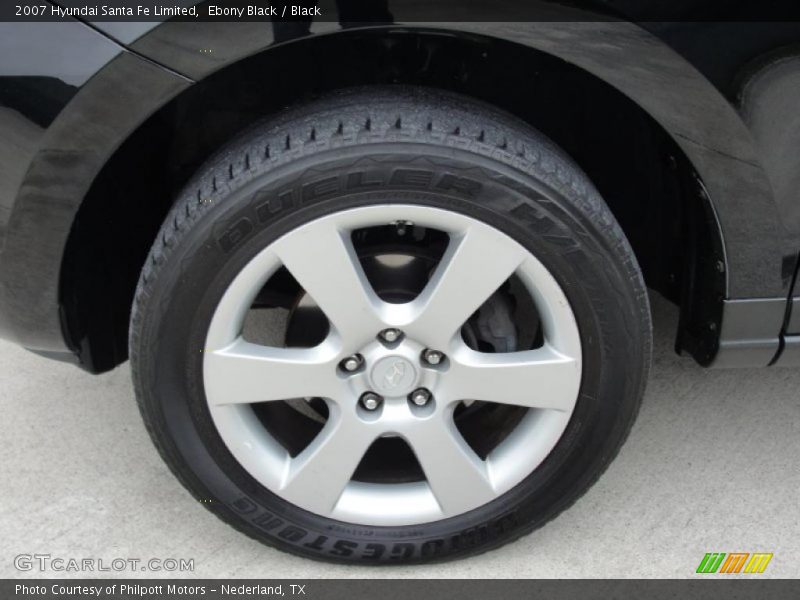 Ebony Black / Black 2007 Hyundai Santa Fe Limited