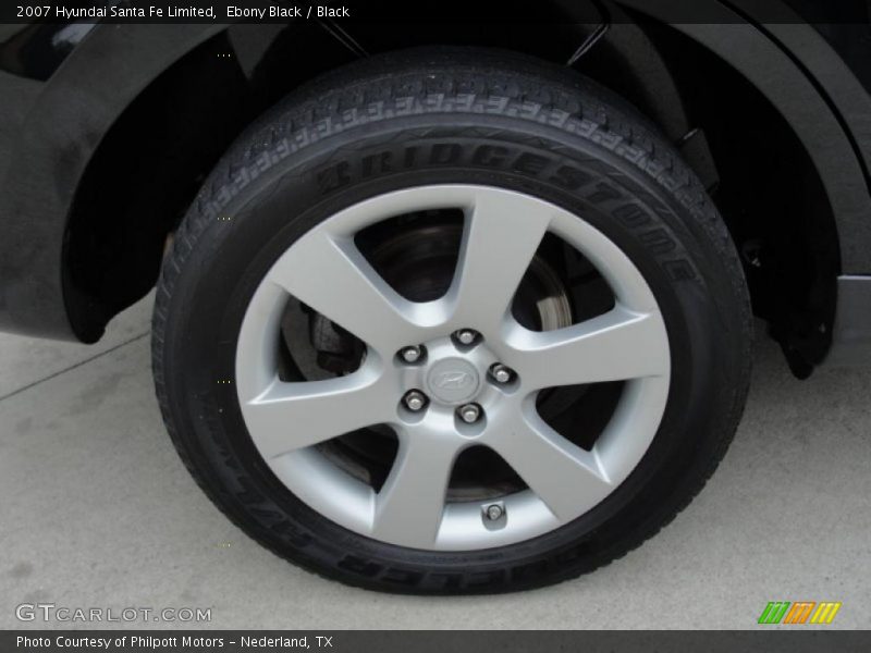 Ebony Black / Black 2007 Hyundai Santa Fe Limited
