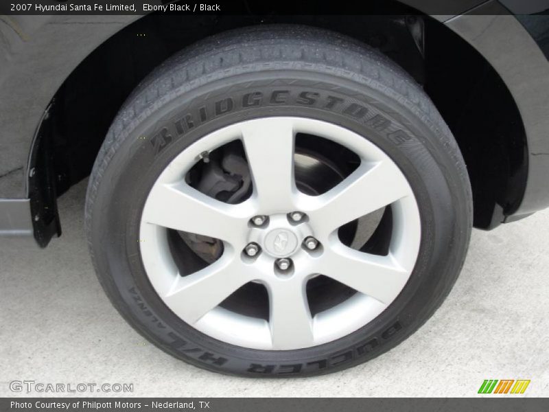 Ebony Black / Black 2007 Hyundai Santa Fe Limited