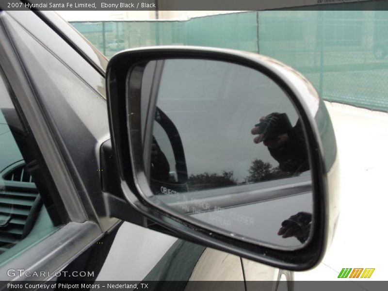 Ebony Black / Black 2007 Hyundai Santa Fe Limited