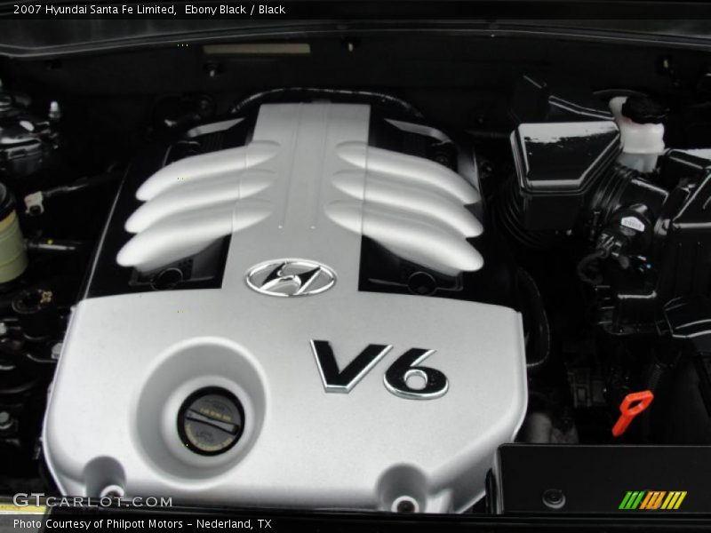 Ebony Black / Black 2007 Hyundai Santa Fe Limited