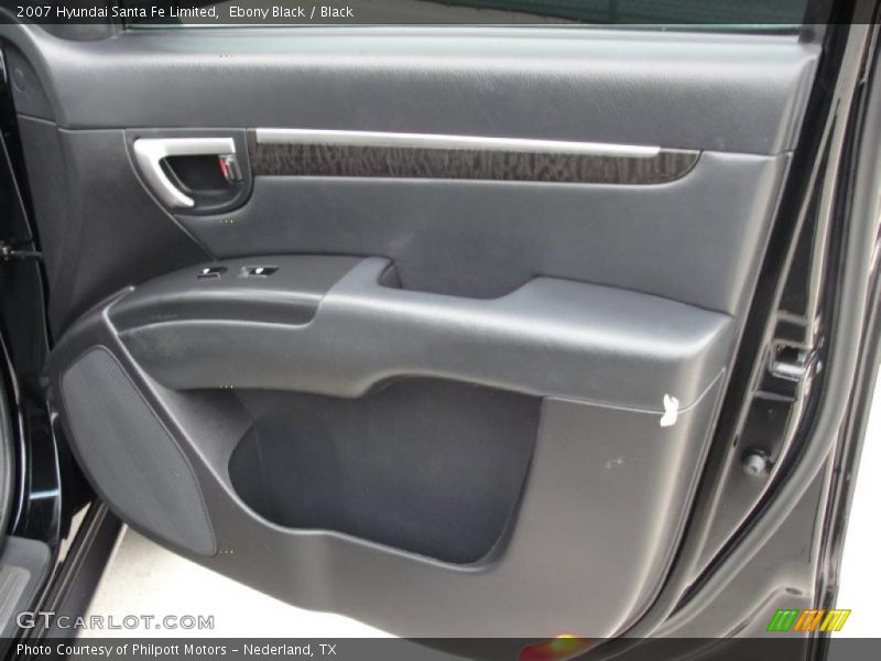 Ebony Black / Black 2007 Hyundai Santa Fe Limited