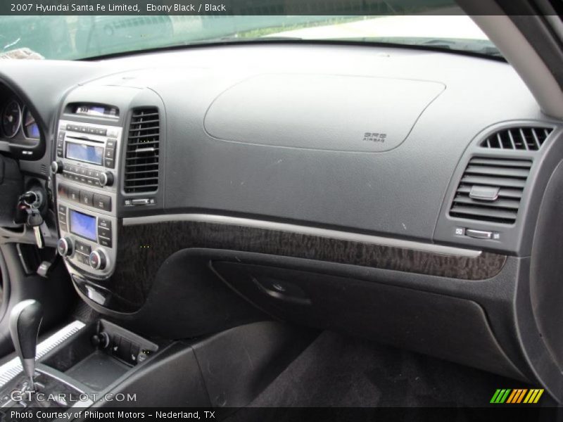 Ebony Black / Black 2007 Hyundai Santa Fe Limited