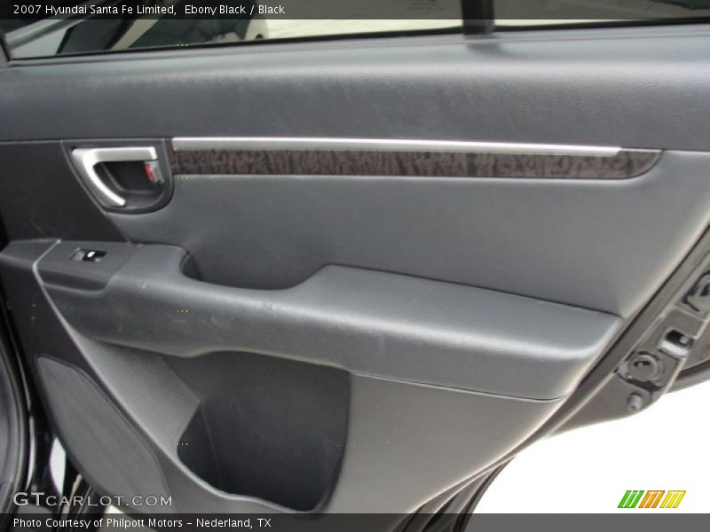 Ebony Black / Black 2007 Hyundai Santa Fe Limited