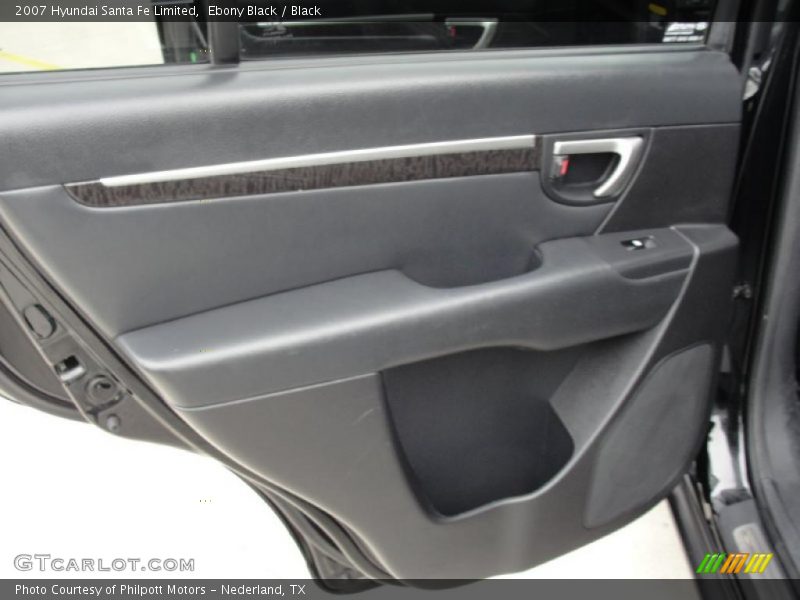 Ebony Black / Black 2007 Hyundai Santa Fe Limited