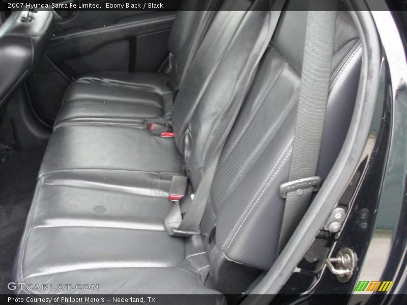 Ebony Black / Black 2007 Hyundai Santa Fe Limited