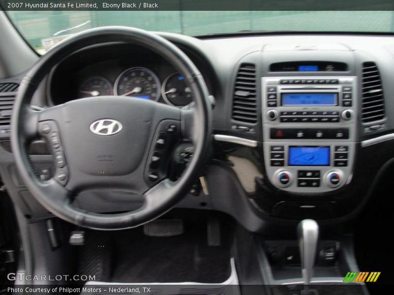 Ebony Black / Black 2007 Hyundai Santa Fe Limited