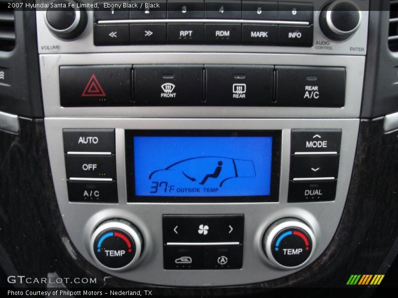 Ebony Black / Black 2007 Hyundai Santa Fe Limited