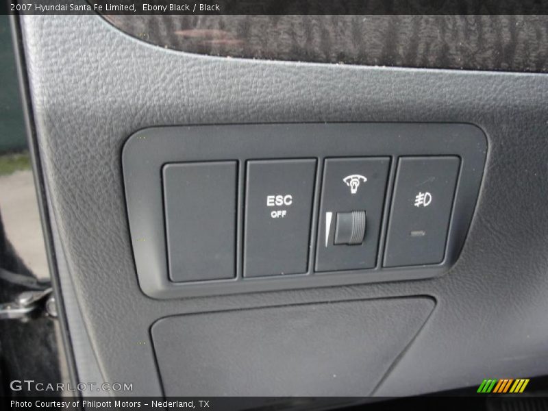 Ebony Black / Black 2007 Hyundai Santa Fe Limited