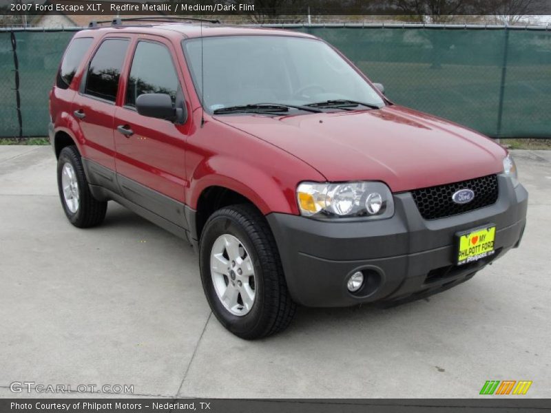 Redfire Metallic / Medium/Dark Flint 2007 Ford Escape XLT