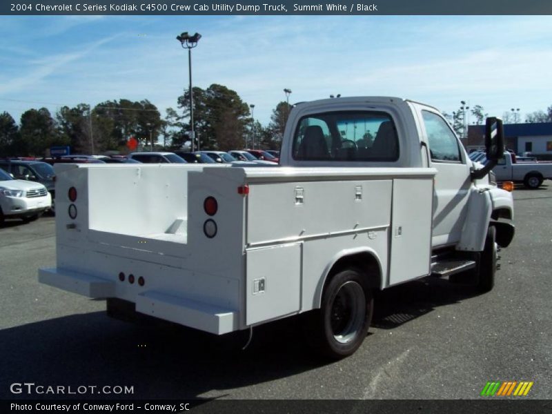 Summit White / Black 2004 Chevrolet C Series Kodiak C4500 Crew Cab Utility Dump Truck