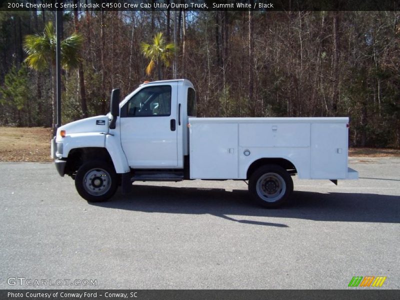 Summit White / Black 2004 Chevrolet C Series Kodiak C4500 Crew Cab Utility Dump Truck