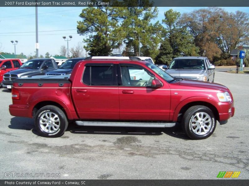  2007 Explorer Sport Trac Limited Red Fire