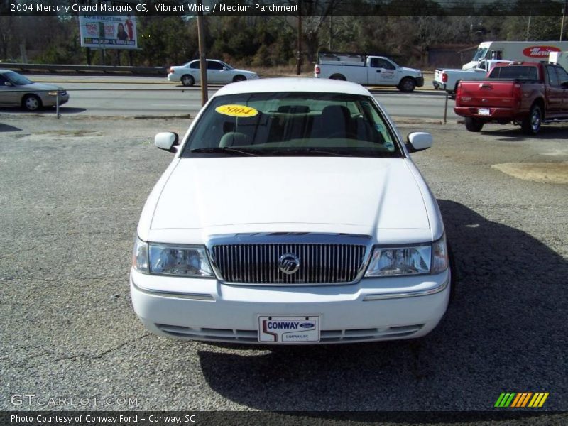 Vibrant White / Medium Parchment 2004 Mercury Grand Marquis GS