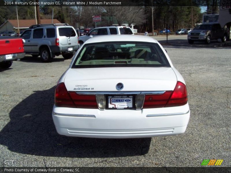 Vibrant White / Medium Parchment 2004 Mercury Grand Marquis GS