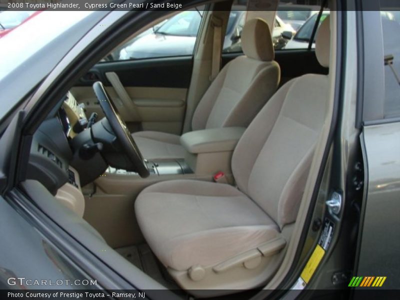 Cypress Green Pearl / Sand Beige 2008 Toyota Highlander