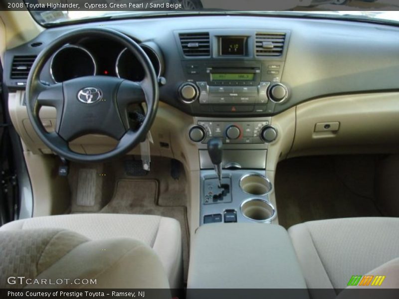 Cypress Green Pearl / Sand Beige 2008 Toyota Highlander
