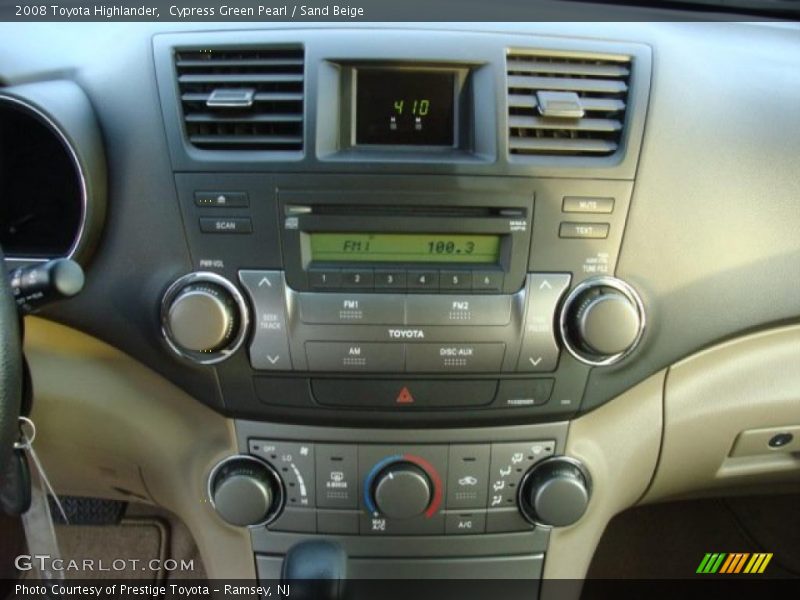 Cypress Green Pearl / Sand Beige 2008 Toyota Highlander