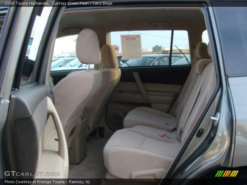 Cypress Green Pearl / Sand Beige 2008 Toyota Highlander