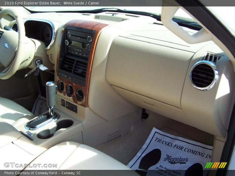 White Suede / Camel 2010 Ford Explorer Eddie Bauer