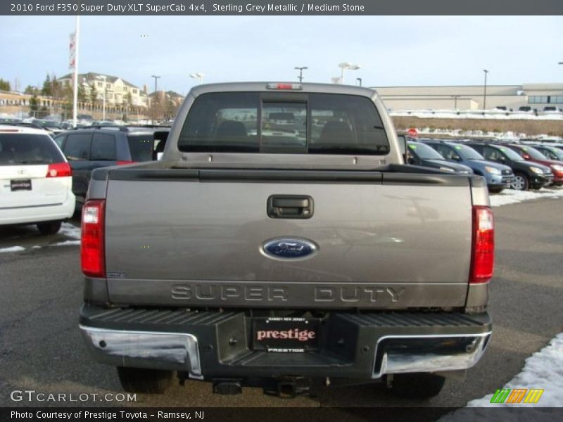 Sterling Grey Metallic / Medium Stone 2010 Ford F350 Super Duty XLT SuperCab 4x4