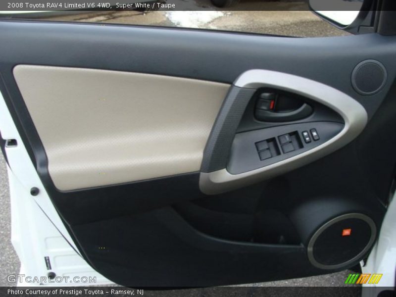 Super White / Taupe 2008 Toyota RAV4 Limited V6 4WD