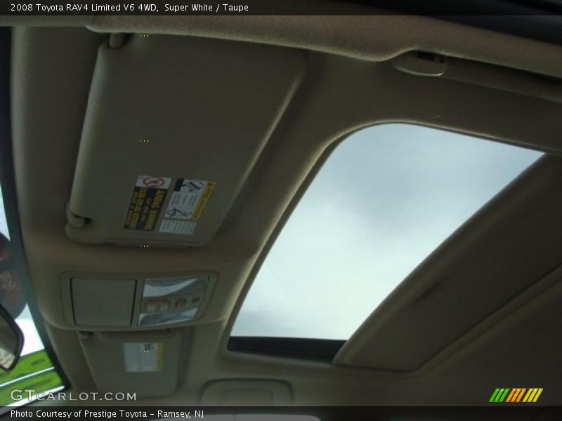 Super White / Taupe 2008 Toyota RAV4 Limited V6 4WD