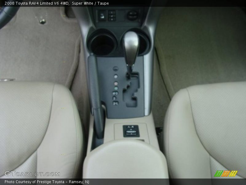 Super White / Taupe 2008 Toyota RAV4 Limited V6 4WD