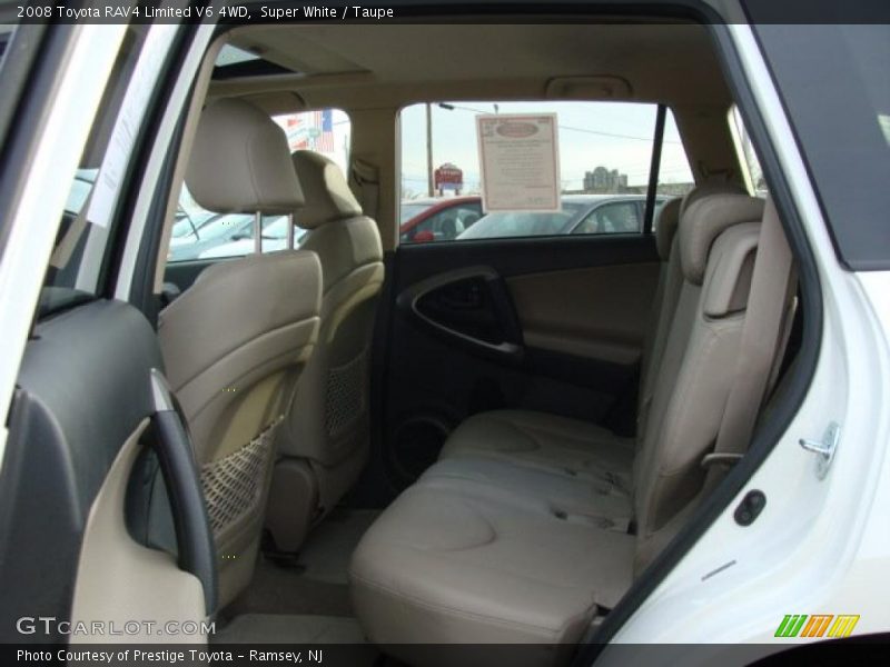 Super White / Taupe 2008 Toyota RAV4 Limited V6 4WD