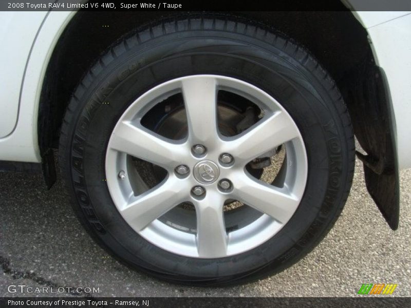 Super White / Taupe 2008 Toyota RAV4 Limited V6 4WD