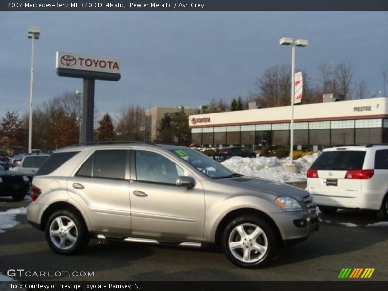 Pewter Metallic / Ash Grey 2007 Mercedes-Benz ML 320 CDI 4Matic