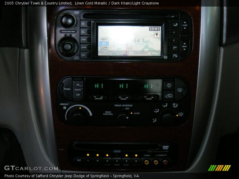 Linen Gold Metallic / Dark Khaki/Light Graystone 2005 Chrysler Town & Country Limited