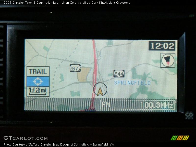 Navigation of 2005 Town & Country Limited