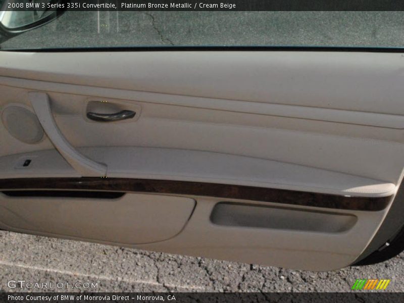 Platinum Bronze Metallic / Cream Beige 2008 BMW 3 Series 335i Convertible