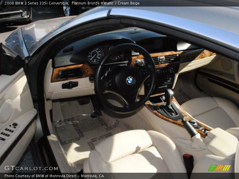 Platinum Bronze Metallic / Cream Beige 2008 BMW 3 Series 335i Convertible