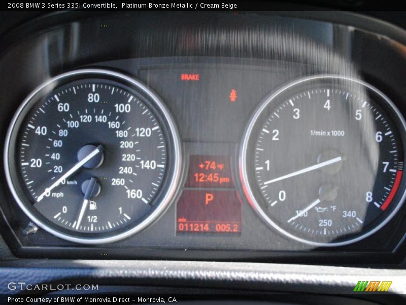 Platinum Bronze Metallic / Cream Beige 2008 BMW 3 Series 335i Convertible