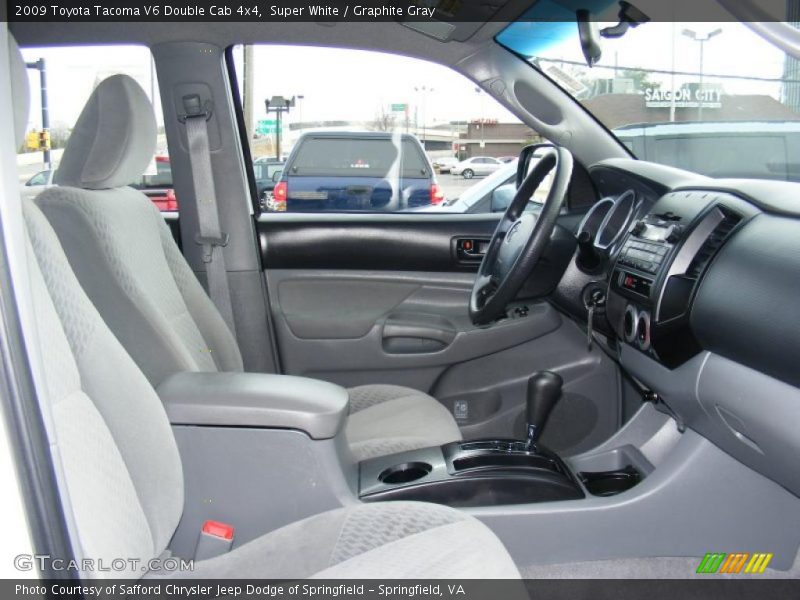 Super White / Graphite Gray 2009 Toyota Tacoma V6 Double Cab 4x4