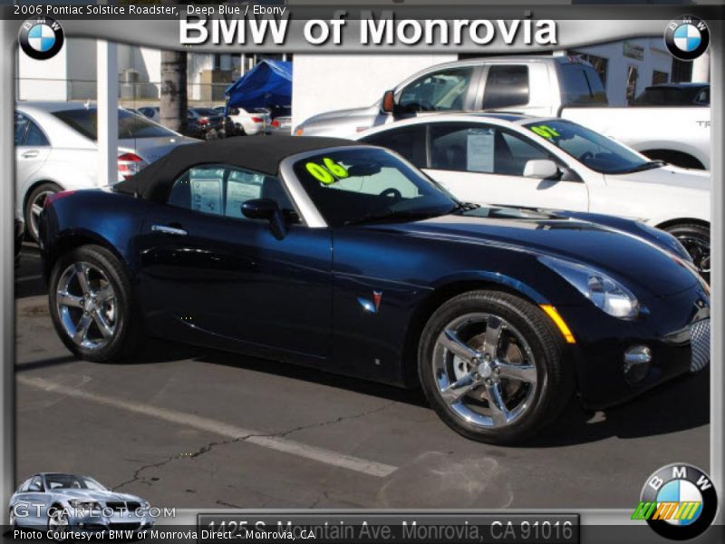 Deep Blue / Ebony 2006 Pontiac Solstice Roadster