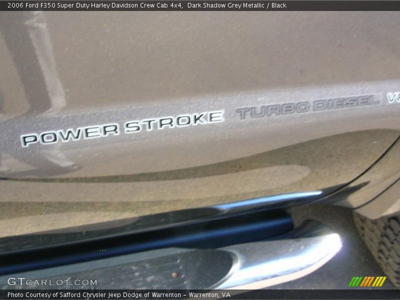 Dark Shadow Grey Metallic / Black 2006 Ford F350 Super Duty Harley Davidson Crew Cab 4x4