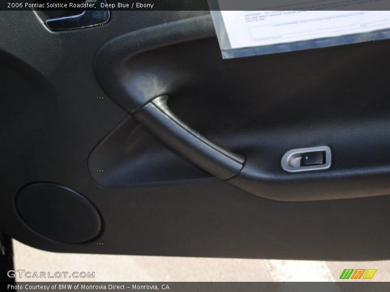 Deep Blue / Ebony 2006 Pontiac Solstice Roadster