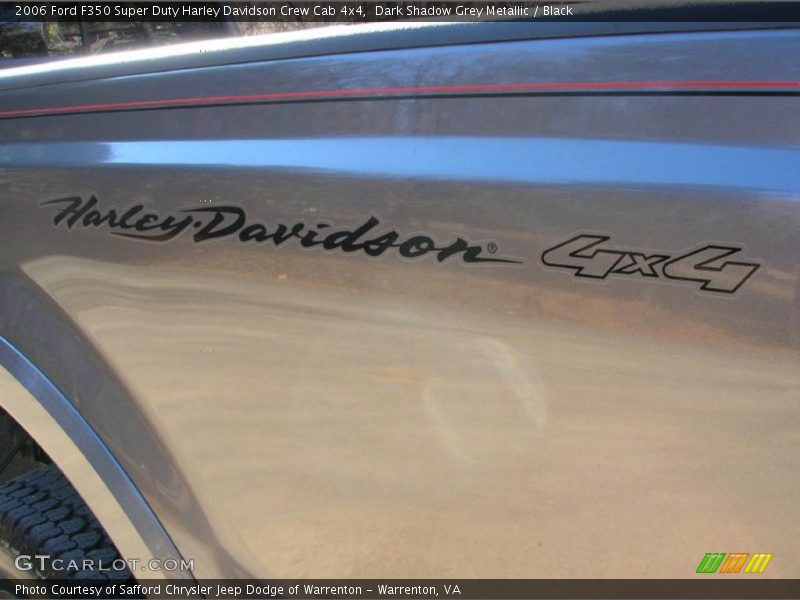 Dark Shadow Grey Metallic / Black 2006 Ford F350 Super Duty Harley Davidson Crew Cab 4x4