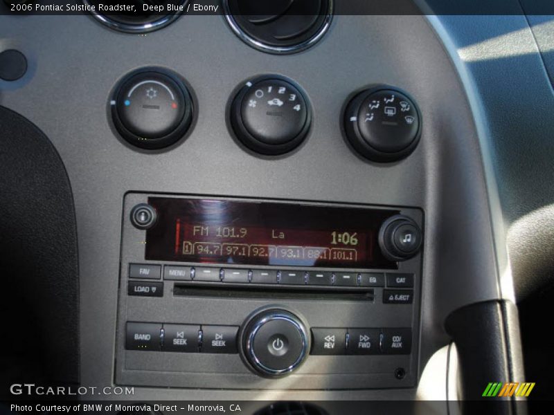 Deep Blue / Ebony 2006 Pontiac Solstice Roadster