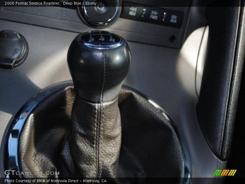 Deep Blue / Ebony 2006 Pontiac Solstice Roadster