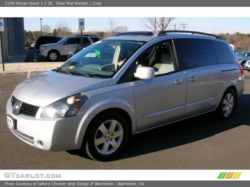 Silver Mist Metallic / Gray 2006 Nissan Quest 3.5 SE