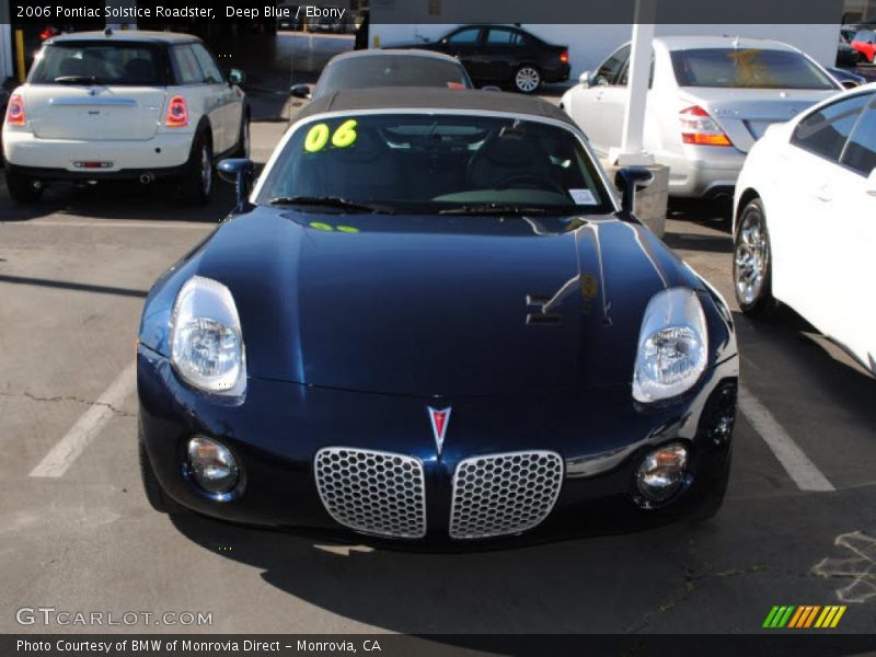 Deep Blue / Ebony 2006 Pontiac Solstice Roadster