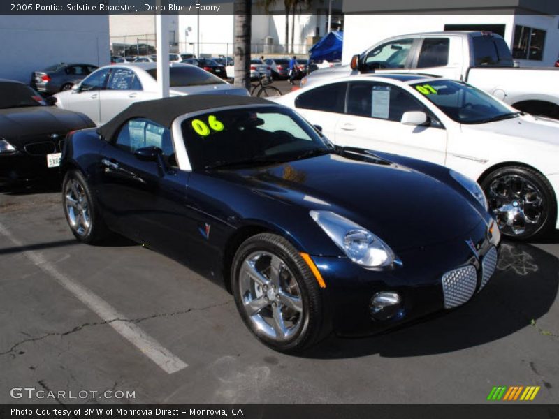 Deep Blue / Ebony 2006 Pontiac Solstice Roadster